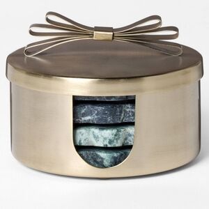 Studio McGee Threshold 4pc Scallop Marble Coaster Set Christmas Target Spring